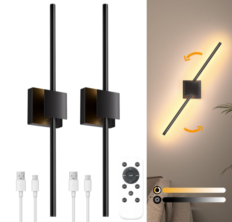 Pretium Battery Wall Sconces